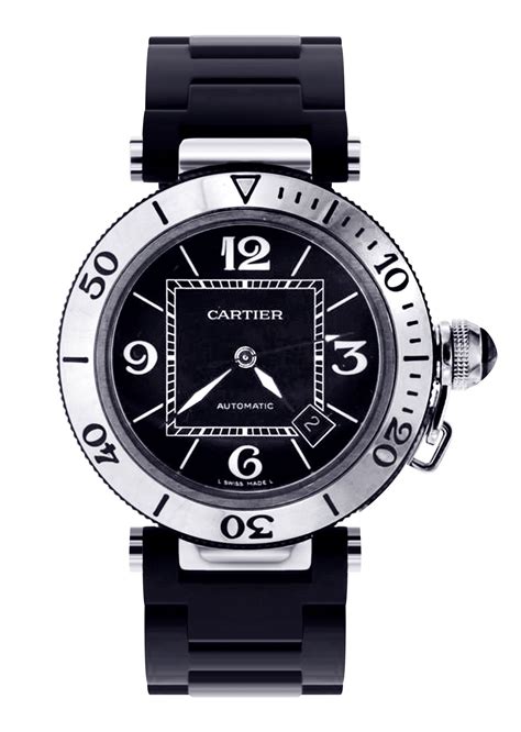 vendita cartier seatimer|Cartier Pasha Seatimer Black Dial In Stainless Steel.